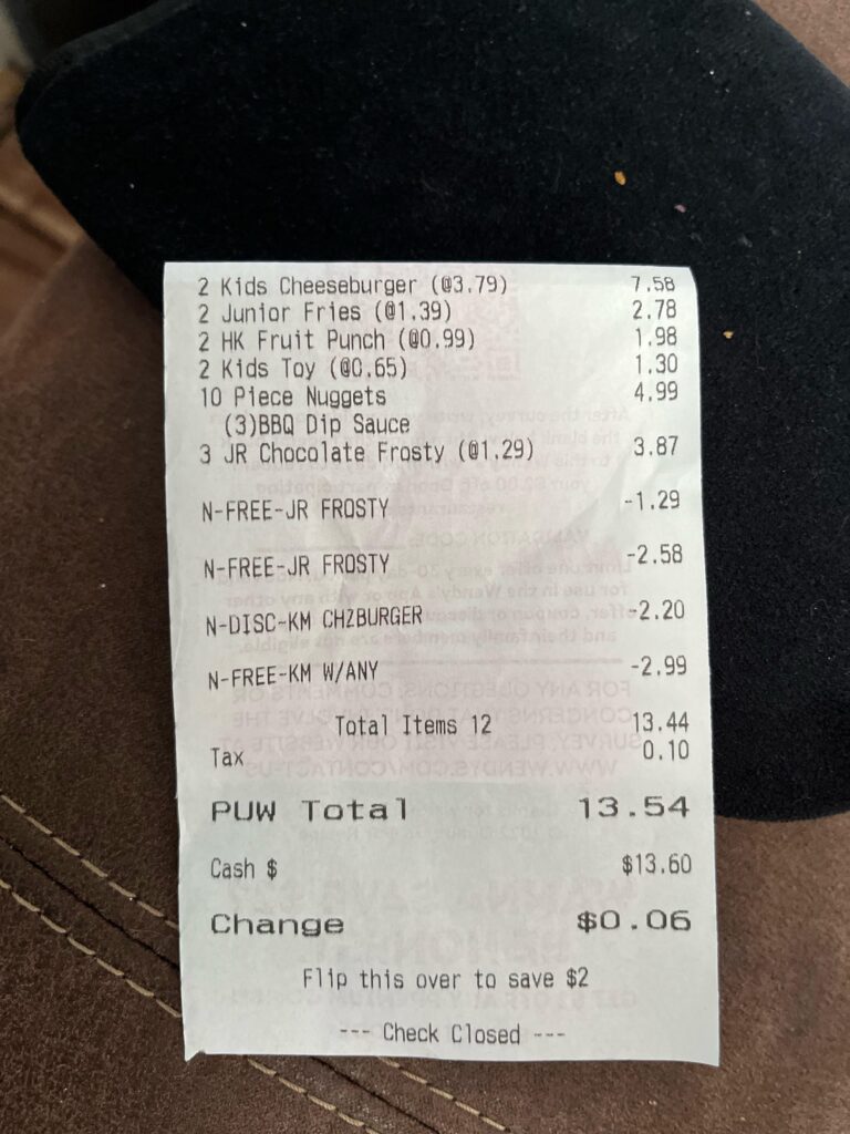 Wendys Kids Menu With Prices
