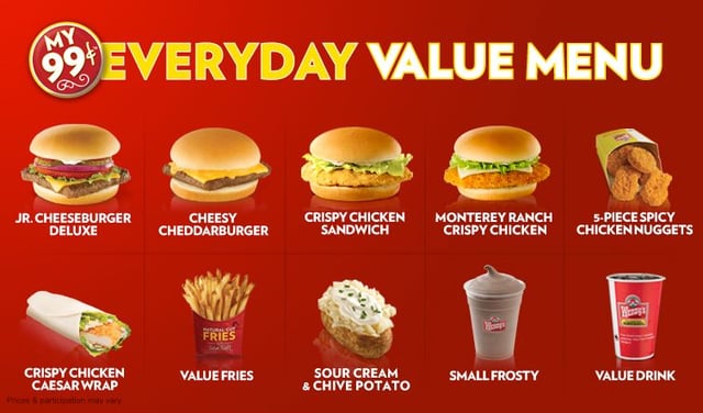 Wendys Senior Menu With Prices